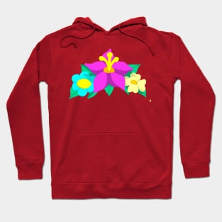 Flower Print Hoodie